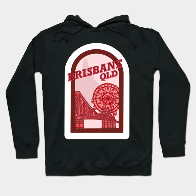 Brisbane QLD Hoodie by astroashleeart